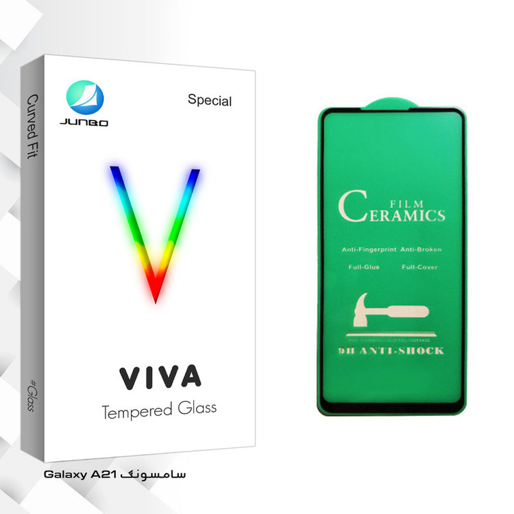 محافظ صفحه نمایش سرامیکی جانبو مدل Viva Glass مناسب برای گوشی موبایل سامسونگ Galaxy A21