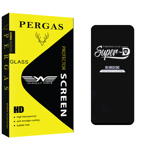 محافظ صفحه نمایش شیشه ای وایلی نایس مدل Pergas GlassSuper D مناسب برای گوشی موبایل شیائومی Poco M3 pro