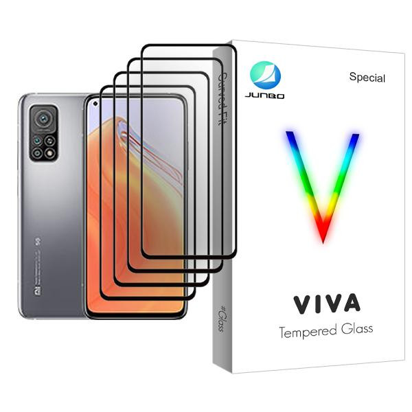 محافظ صفحه نمایش جانبو مدل Viva Glass MIX004 مناسب برای گوشی موبایل شیائومی Mi 10T 5G بسته چهار عددی