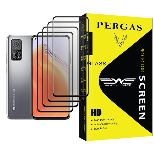 محافظ صفحه نمایش وایلی نایس مدل Pergas Glass MIX004 مناسب برای گوشی موبایل شیائومی Mi 10T 5G بسته چهار عددی