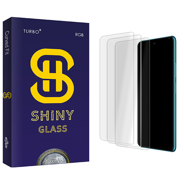 محافظ صفحه نمایش شیشه ای آتوچبو مدل Shiny Glass MIX مناسب برای گوشی موبایل شیائومی Black Shark 4 \ 4 Pro بسته سه عددی