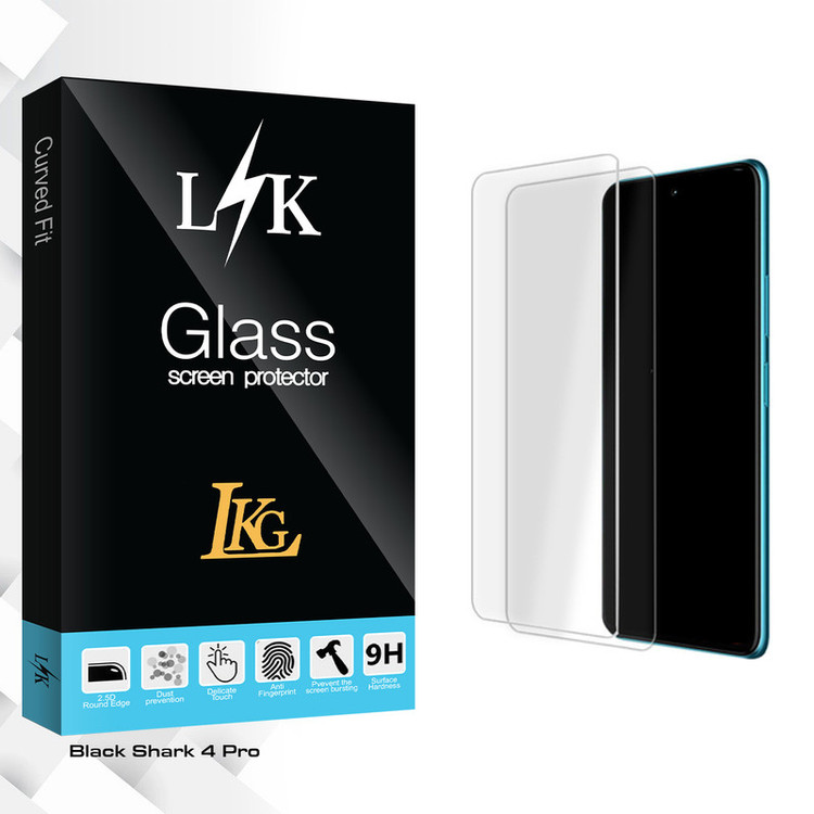 محافظ صفحه نمایش شیشه ای ال کا جی مدل LK Glass MIX مناسب برای گوشی موبایل شیائومی Black Shark 4 Pro بسته دو عددی