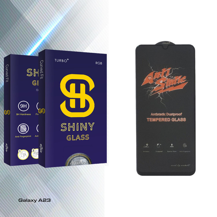 محافظ صفحه نمایش شیشه ای آتوچبو مدل Shiny Glass ANTI-STATIC مناسب برای گوشی موبایل سامسونگ Galaxy A23