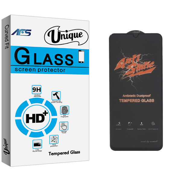 محافظ صفحه نمایش شیشه ای ای اف اس مدل Unique Glass ANTI-STATIC مناسب برای گوشی موبایل سامسونگ Galaxy A23