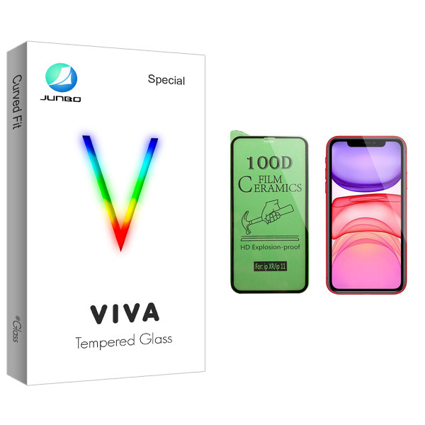 محافظ صفحه نمایش سرامیکی جانبو مدل Viva Glass مناسب برای گوشی موبایل اپل iPhone XR