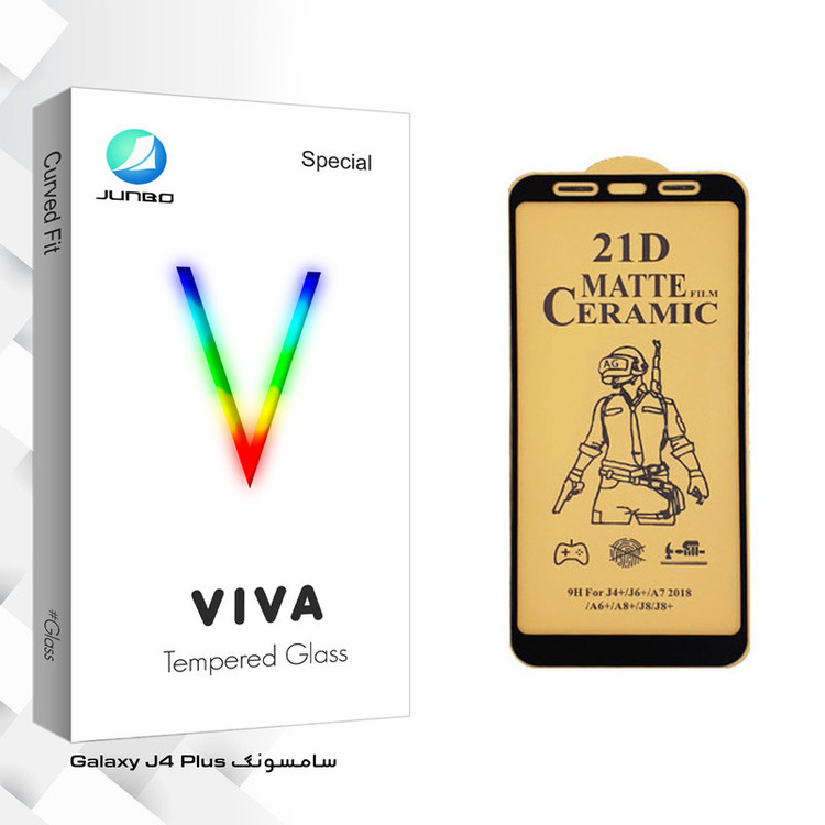 محافظ صفحه نمایش سرامیکی جانبو مدل Viva Glass مناسب برای گوشی موبایل سامسونگ Galaxy J4 Plus