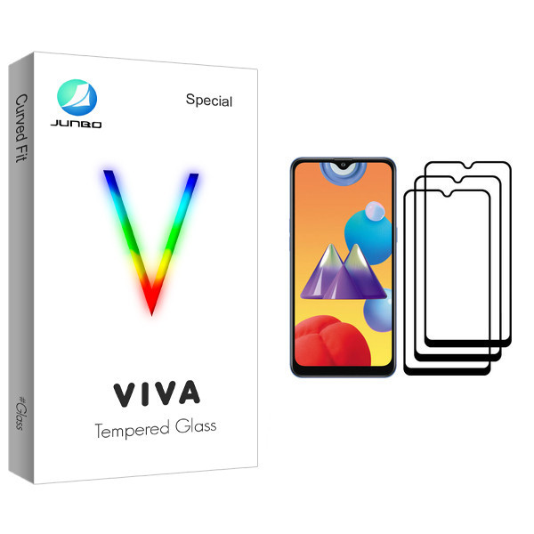 محافظ صفحه نمایش جانبو مدل Viva Glass مناسب برای گوشی موبایل سامسونگ Galaxy M01s بسته سه عددی