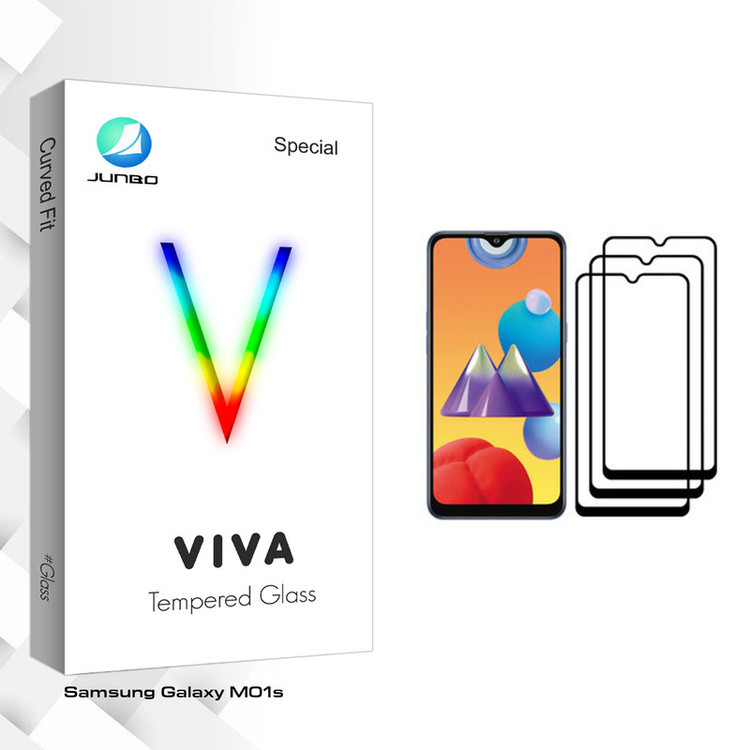 محافظ صفحه نمایش جانبو مدل Viva Glass مناسب برای گوشی موبایل سامسونگ Galaxy M01s بسته سه عددی