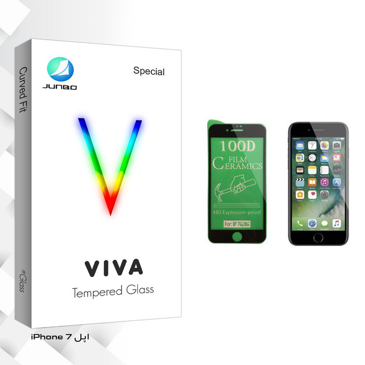 محافظ صفحه نمایش سرامیکی جانبو مدل Viva Glass مناسب برای گوشی موبایل اپل iPhone 7