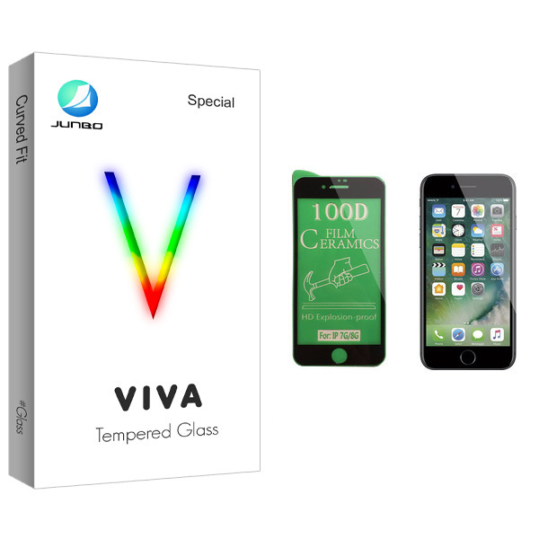 محافظ صفحه نمایش سرامیکی جانبو مدل Viva Glass مناسب برای گوشی موبایل اپل iPhone 7
