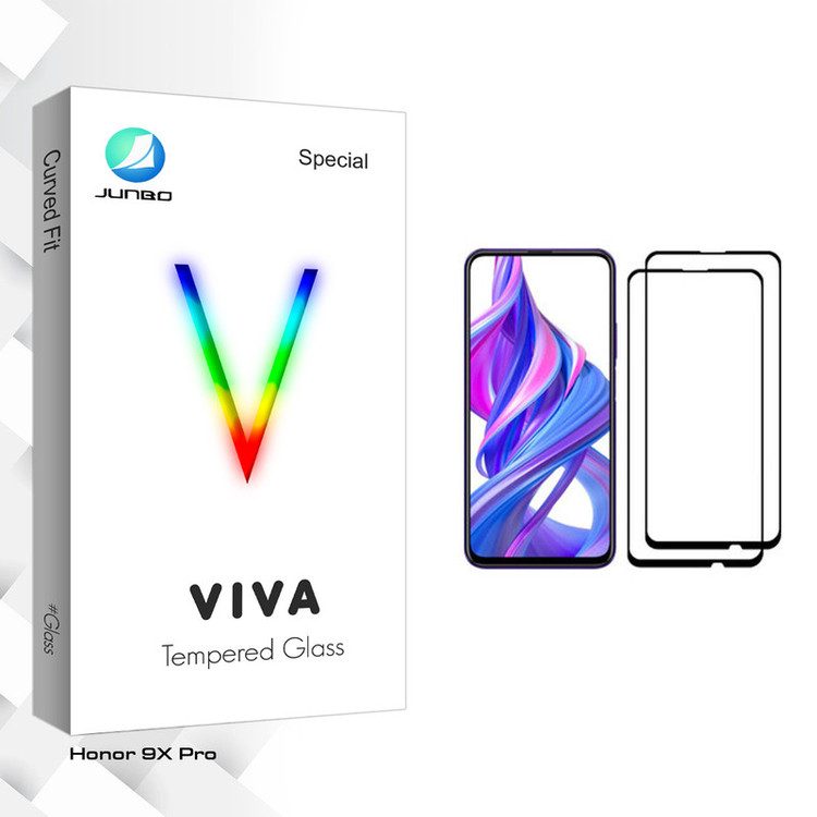 محافظ صفحه نمایش جانبو مدل Viva Glass مناسب برای گوشی موبایل آنر 9X Pro بسته دو عددی