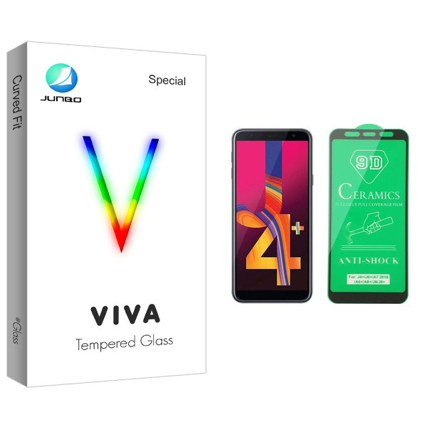 محافظ صفحه نمایش سرامیکی جانبو مدل Viva Glass مناسب برای گوشی موبایل سامسونگ Galaxy J4 Plus