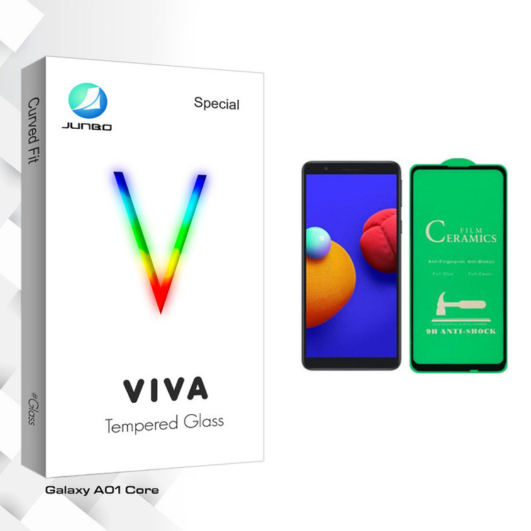 محافظ صفحه نمایش سرامیکی جانبو مدل Viva Glass مناسب برای گوشی موبایل سامسونگ Galaxy A01 Core