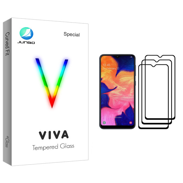 محافظ صفحه نمایش جانبو مدل Viva Glass مناسب برای گوشی موبایل سامسونگ Galaxy A10 بسته سه عددی