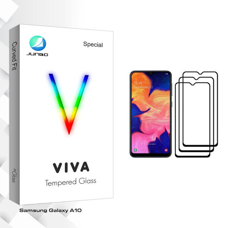 محافظ صفحه نمایش جانبو مدل Viva Glass مناسب برای گوشی موبایل سامسونگ Galaxy A10 بسته سه عددی