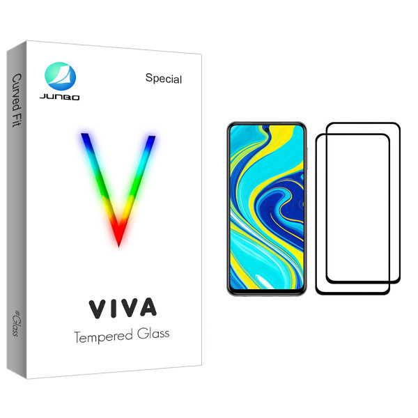 محافظ صفحه نمایش جانبو مدل Viva Glass مناسب برای گوشی موبایل شیائومی Redmi Note 9S بسته دو عددی