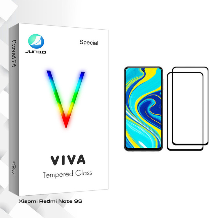 محافظ صفحه نمایش جانبو مدل Viva Glass مناسب برای گوشی موبایل شیائومی Redmi Note 9S بسته دو عددی