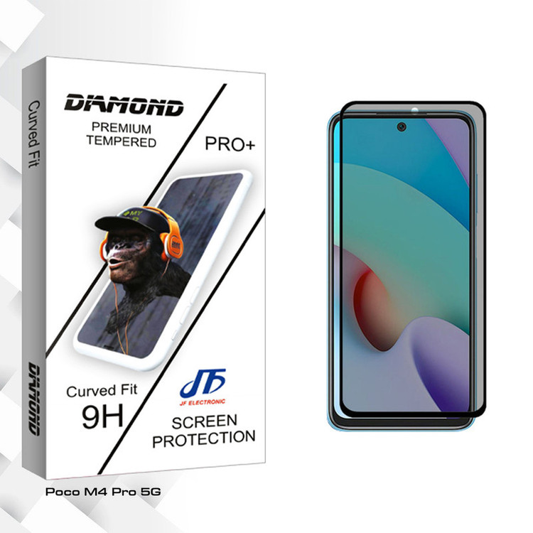 محافظ صفحه نمایش حریم شخصی جی اف مدل Diamond Pro مناسب برای گوشی موبایل شیائومی Poco M4 Pro 5G