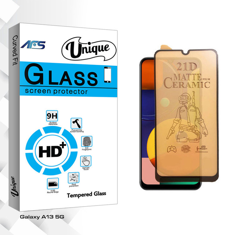 محافظ صفحه نمایش سرامیکی مات ای اف اس مدل Unique Glass مناسب برای گوشی موبایل سامسونگ Galaxy A13 5G