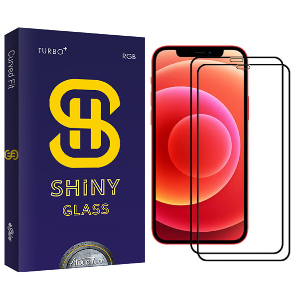 محافظ صفحه نمایش سرامیکی آتوچبو مدل Shiny Glass مناسب برای گوشی موبایل اپل Iphone 12Pro بسته دو عددی