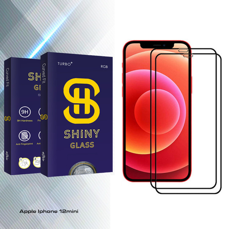 محافظ صفحه نمایش آتوچبو مدل Shiny Glass مناسب برای گوشی موبایل اپل Iphone 12mini بسته دو عددی