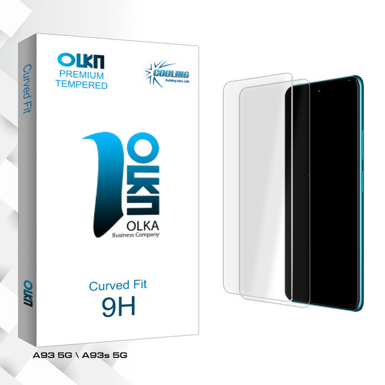 محافظ صفحه نمایش شیشه ای کولینگ مدل Olka Glass MIX مناسب برای گوشی موبایل اوپو A93 5G \ A93s 5G بسته دو عددی