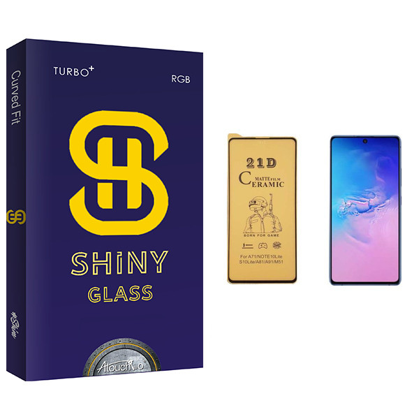 محافظ صفحه نمایش سرامیکی آتوچبو مدل Shiny Glass مناسب برای گوشی موبایل سامسونگ Galaxy A91