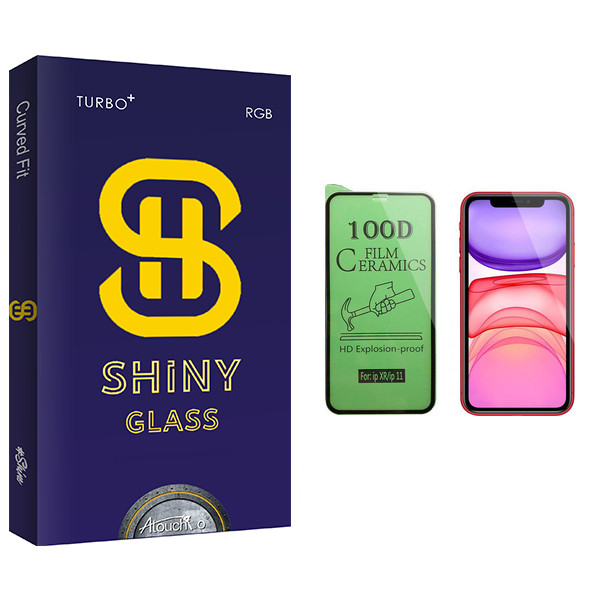 محافظ صفحه نمایش سرامیکی آتوچبو مدل Shiny Glass مناسب برای گوشی موبایل اپل iPhone XR