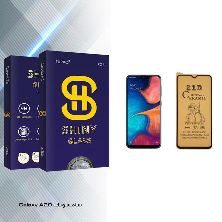 محافظ صفحه نمایش سرامیکی آتوچبو مدل Shiny Glass مناسب برای گوشی موبایل سامسونگ Galaxy A20
