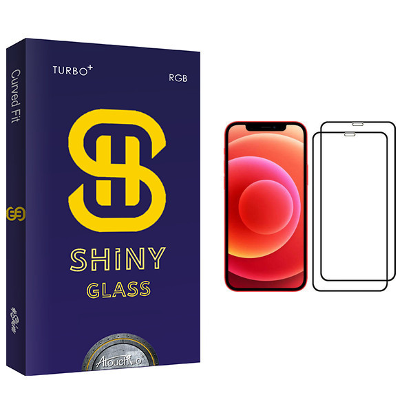 محافظ صفحه نمایش آتوچبو مدل Shiny Glass مناسب برای گوشی موبایل اپل iPhone 12 Pro بسته 2 عددی