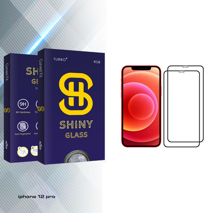 محافظ صفحه نمایش آتوچبو مدل Shiny Glass مناسب برای گوشی موبایل اپل iPhone 12 Pro بسته 2 عددی