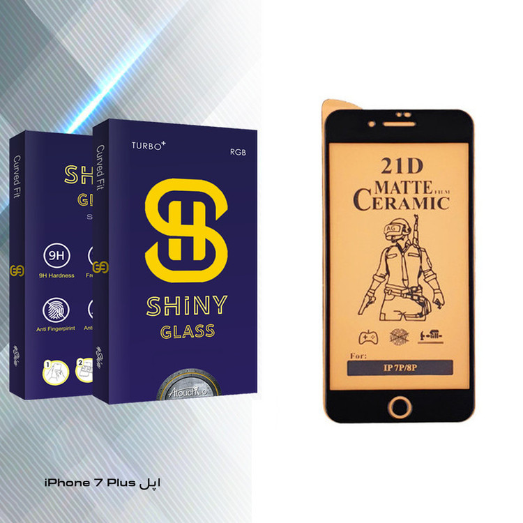 محافظ صفحه نمایش سرامیکی آتوچبو مدل Shiny Glass مناسب برای گوشی موبایل اپل iPhone 7 Plus