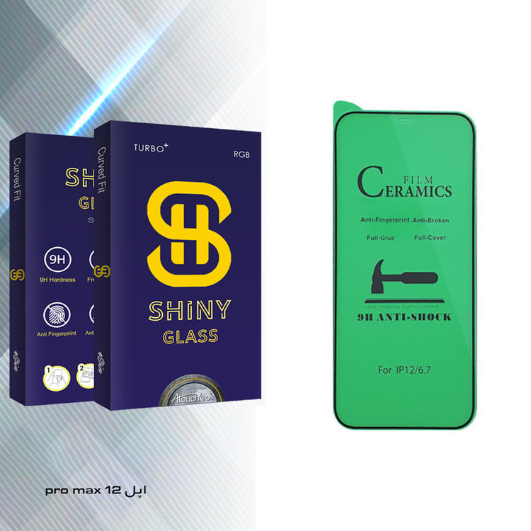 محافظ صفحه نمایش سرامیکی آتوچبو مدل Shiny Glass مناسب برای گوشی موبایل اپل iPhone 12 pro max