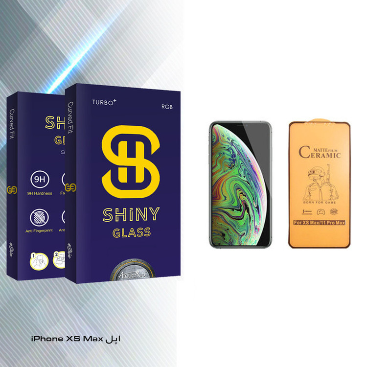 محافظ صفحه نمایش سرامیکی آتوچبو مدل Shiny Glass مناسب برای گوشی موبایل اپل iPhone XS Max