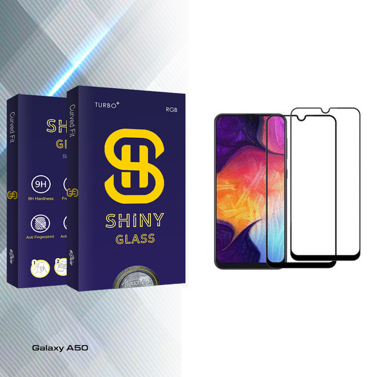 محافظ صفحه نمایش آتوچبو مدل Shiny Glass مناسب برای گوشی موبایل سامسونگ Galaxy A50 بسته دو عددی
