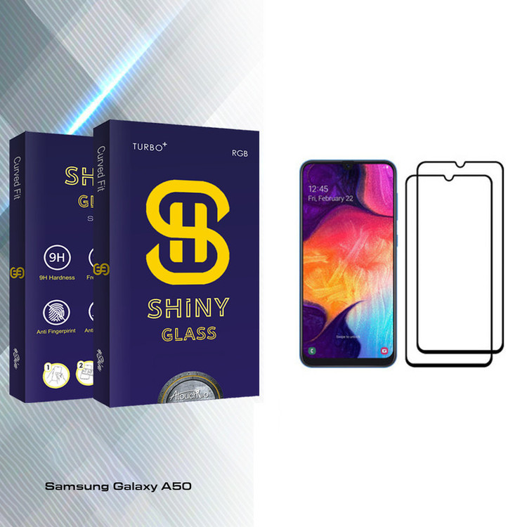 محافظ صفحه نمایش آتوچبو مدل Shiny Glass مناسب برای گوشی موبایل سامسونگ Galaxy A50 بسته دو عددی