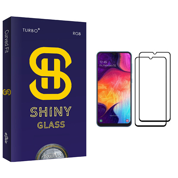محافظ صفحه نمایش آتوچبو مدل Shiny Glass مناسب برای گوشی موبایل سامسونگ Galaxy A50 بسته دو عددی