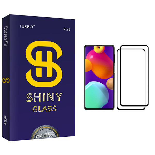 محافظ صفحه نمایش آتوچبو مدل Shiny Glass مناسب برای گوشی موبایل سامسونگ Galaxy M62 بسته دو عددی