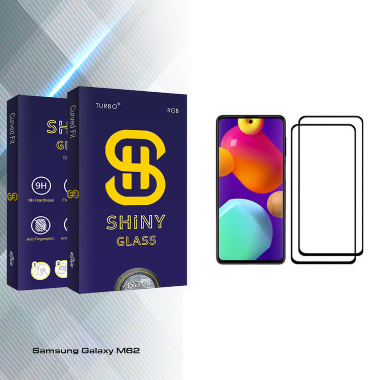 محافظ صفحه نمایش آتوچبو مدل Shiny Glass مناسب برای گوشی موبایل سامسونگ Galaxy M62 بسته دو عددی
