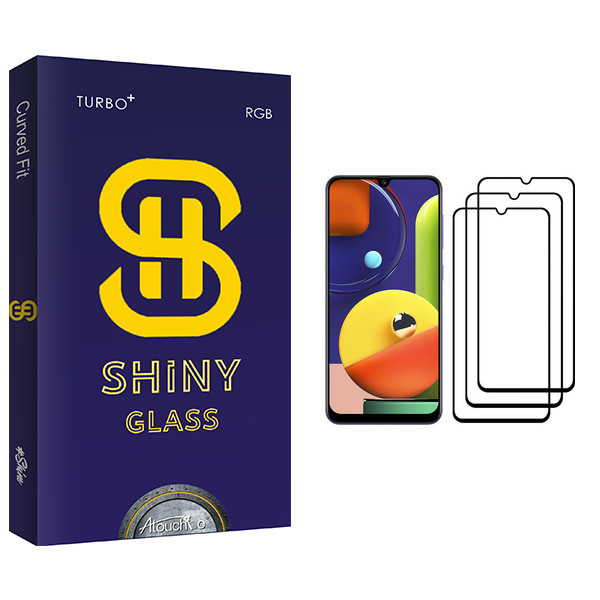 محافظ صفحه نمایش آتوچبو مدل Shiny Glass مناسب برای گوشی موبایل سامسونگ Galaxy A50s بسته سه عددی