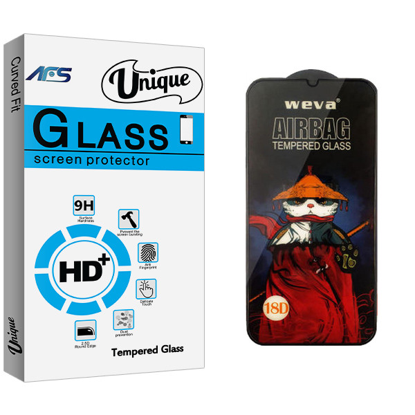 محافظ صفحه نمایش ای اف اس مدل Unique Glass_Airbag مناسب برای گوشی موبایل سامسونگ Galaxy A22 4G