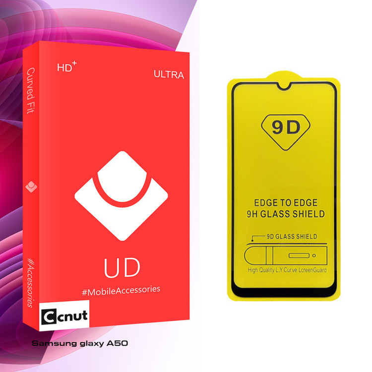 محافظ صفحه نمایش 9D کوکونات مدل UD Glass مناسب برای گوشی موبایل سامسونگ Galaxy A50