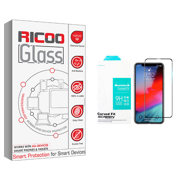محافظ صفحه نمایش سرامیکی مات ریکوو مدل +HD مناسب برای گوشی موبایل اپل Iphone X/ Xs / 11pro