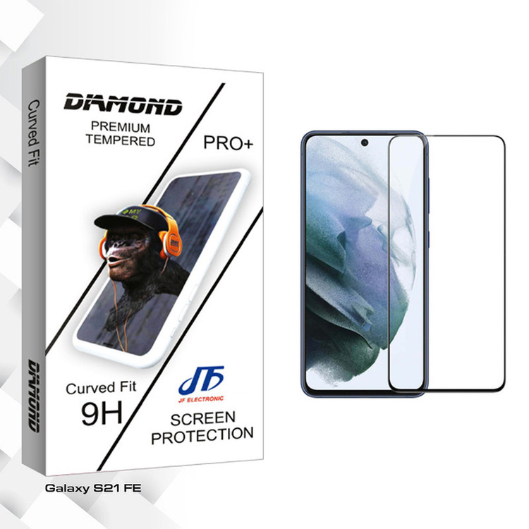 محافظ صفحه نمایش شیشه ای جی اف مدل Diamond Glass مناسب برای گوشی موبایل سامسونگ Galaxy S21 FE