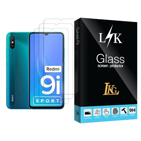 محافظ صفحه نمایش ال کا جی مدل LK Glass MIX003 مناسب برای گوشی موبایل شیائومی Redmi 9i Sport بسته سه عددی
