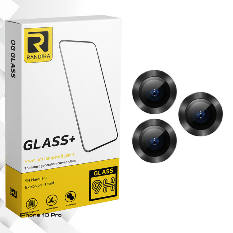 محافظ لنز دوربین راندیکا مدل Glass FLL فلزی مناسب برای گوشی موبایل اپل iPhone 13 Pro