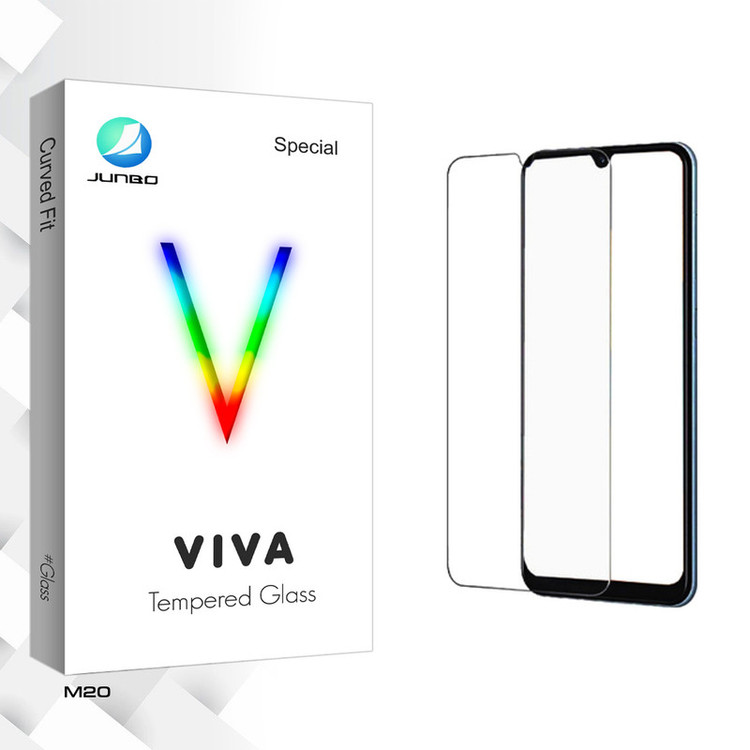 محافظ صفحه نمایش شیشه ای جانبو مدل Viva Glass مناسب برای گوشی موبایل سامسونگ Galaxy M20