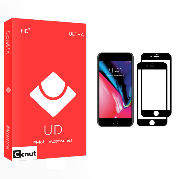 محافظ صفحه نمایش کوکونات مدل UD Glass مناسب برای گوشی موبایل اپل iPhone 7 بسته دو عددی