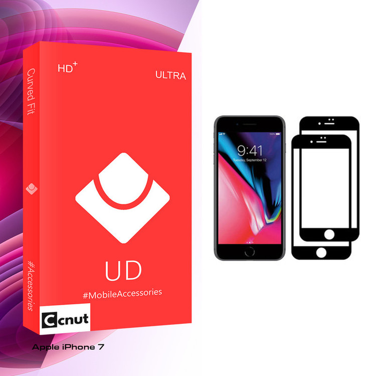 محافظ صفحه نمایش کوکونات مدل UD Glass مناسب برای گوشی موبایل اپل iPhone 7 بسته دو عددی
