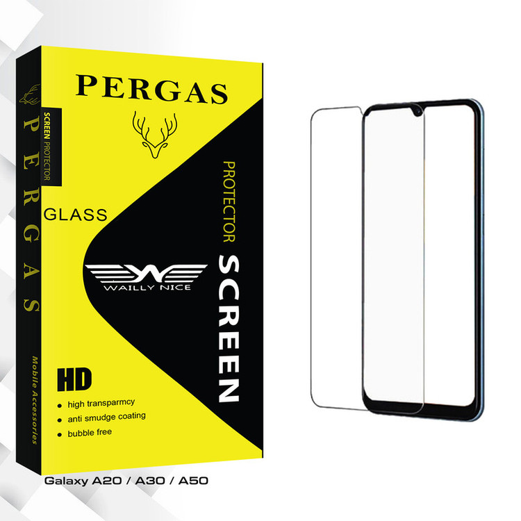 محافظ صفحه نمایش شیشه ای وایلی نایس مدل Pergas Glass مناسب برای گوشی موبایل سامسونگ Galaxy A20 / A30 / A50